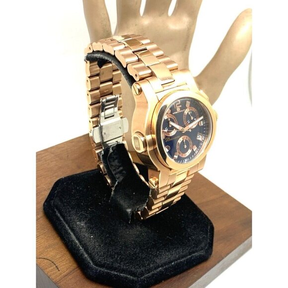 Oceanaut Men's Watch OC0827 Baccara Quartz Chronograph Rose Gold Blue Dial 41mm - Picture 2 of 14